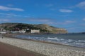 A beautiful beach scape and landscape shot of Llandudno Beach Royalty Free Stock Photo