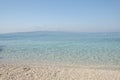 Really beautiful beach with sea view in Croatia Royalty Free Stock Photo