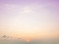 Beautiful beach sky soft pastel colors sunset dawn bakground Royalty Free Stock Photo