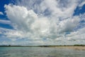 A Silent Beautiful Beach with amazing cloud Royalty Free Stock Photo