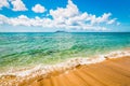 Beautiful beach in St Kitts, Caribbean.