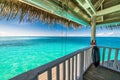 Wonderful scenery, blue sea and beach. Amazing tropical background Royalty Free Stock Photo