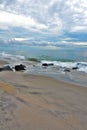 Beautiful Beach Sunrise With Heavenly Skies Royalty Free Stock Photo