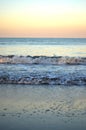 Beautiful beach sunrise portrait picture