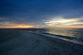 Beautiful Beach Sunrise With Vibrant Skies Royalty Free Stock Photo