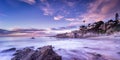 Beautiful beach sunset in California Royalty Free Stock Photo