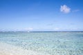 Beautiful beach and tropical sea on clear day Royalty Free Stock Photo
