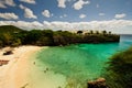 Beautiful beach with turquoise waters in the Caribbean