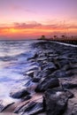 Beautiful Beach at Twilight Royalty Free Stock Photo