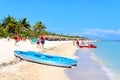 The beautiful beach of Varadero in Cuba on a sunny summer day Royalty Free Stock Photo