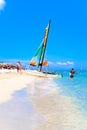 The beautiful beach of Varadero in Cuba on a sunny summer day Royalty Free Stock Photo