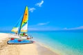 The beautiful beach of Varadero in Cuba on a sunny summer day Royalty Free Stock Photo