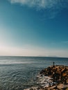 Beautiful beach, with waves that make calm, this view is really beautiful