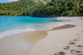 Beautiful beaches surround Hawksnest Bay including Gibney and Oppenheimer beaches on StJohn Royalty Free Stock Photo