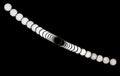 Beautiful bead chain formed by eclipse