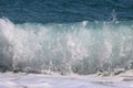 Beautiful turquoise wave in Mediterranean Sea, Greece Royalty Free Stock Photo