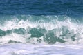 Beautiful turquoise wave in Mediterranean Sea, Greece Royalty Free Stock Photo