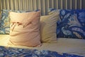 The design of the bed. Royalty Free Stock Photo