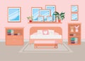 Beautiful bed room house scene Royalty Free Stock Photo