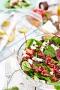 Beautiful beet and spinach Salad