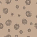 Beautiful beige abstract seamless pattern, simple vector illustration Royalty Free Stock Photo