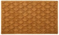 Beautiful Beige color zig-zag patterned Welcome zute doormat with border