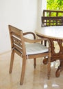 Beautiful beige wooden furniture