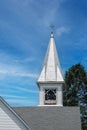 Beautiful Bell Tower on Church in countryside of Midwest America Royalty Free Stock Photo