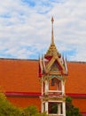 Beautiful bell tower on the territory of a Buddhist temple. Thai