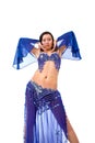 Beautiful belly dancer Royalty Free Stock Photo