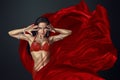 Beautiful belly dancer Royalty Free Stock Photo