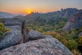 The beautiful Belogradchick Rocks phenomenon in Bulgaria. Royalty Free Stock Photo