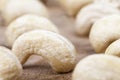 beautiful bent cashew nuts, fresh raw cashew