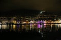 Beautiful Bergen city night scenes Royalty Free Stock Photo