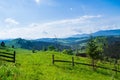 Beautiful bewitching view of a rural village