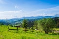 Beautiful bewitching view of a rural village