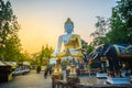 Beautiful big buddha image at Wat Phra That Doi Kham. Chiang Mai, Thailand. Wat Phra That Doi Kham (Wat Doi Kham or the Golden