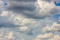Beautiful big clouds in the blue sky Royalty Free Stock Photo