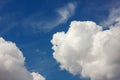 Beautiful big clouds in the blue sky Royalty Free Stock Photo