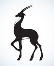 Antelope. Vector drawing