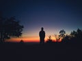 Beautiful Big Sur Sunset with a dreamy sky Royalty Free Stock Photo