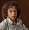 Beautiful Biracial Preteen Boy Royalty Free Stock Photo