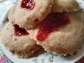 beautiful Biscuits with jam