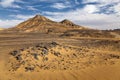 Beautiful black desert landscape