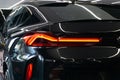 Beautiful black exterior of a BMW X6 M competition car taillight