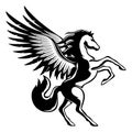 Beautiful black pegasus sign.