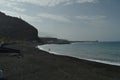 Beautiful Black Sand Beach In Tazacorte.