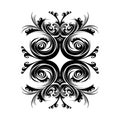 A beautiful black and white illustration Royalty Free Stock Photo