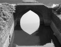 Beautiful Black & White Photo of Ancient Bridge Royalty Free Stock Photo