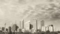 Beautiful black and white skyline of Sydney, Australia Royalty Free Stock Photo